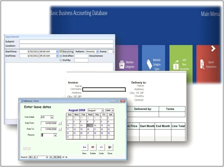 Free Ms Access 2003 Database Templates