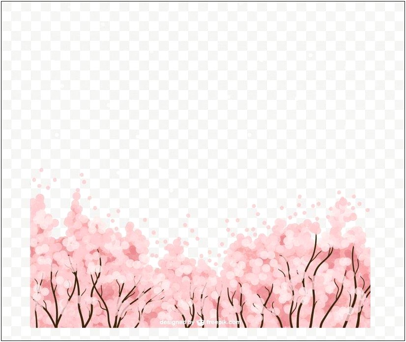 Free Ms Office Template Flyer With Cherry Blossom