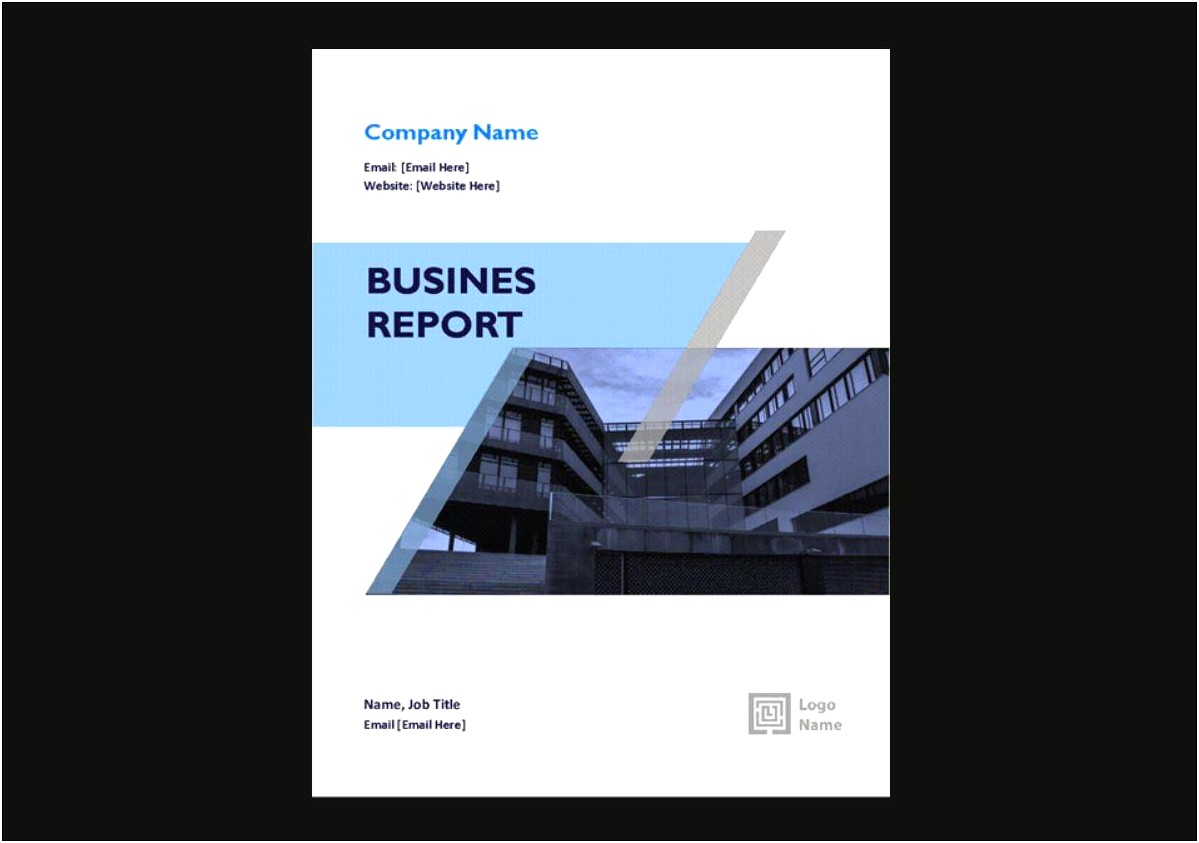 Free Ms Word Business Report Templates