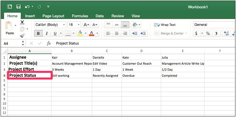 Free Multiple Project Tracking Template Excel