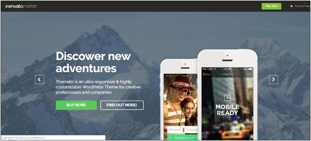 Free Muse Templates Responsive Landing Page