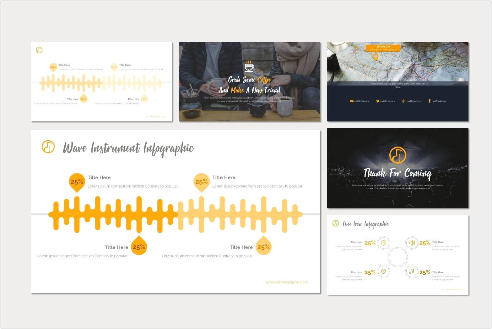 Free Music Related Power Powerpoint Templates