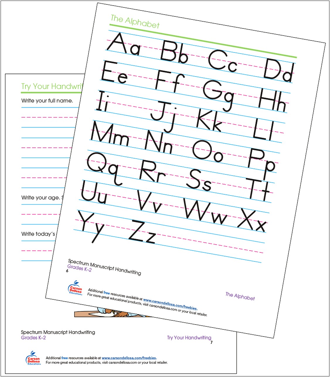 Free Name Writing Template For Kindergarten