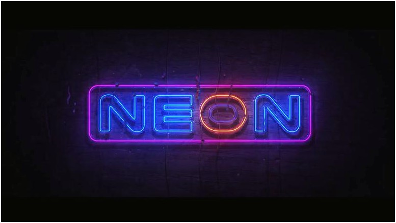 Free Neon Sign Template After Effects