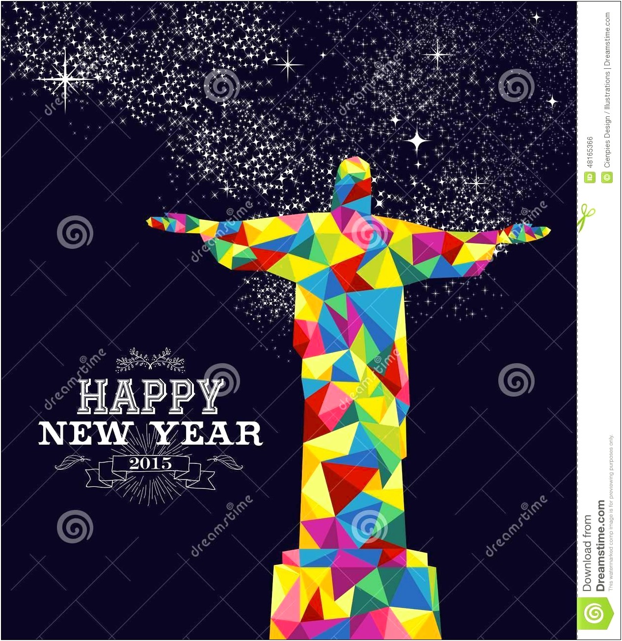 Free New Year 2015 Greeting Card Templates