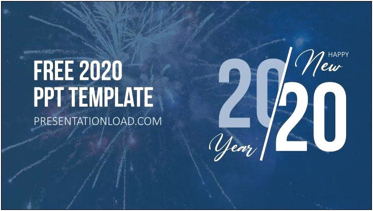 Free New Year 2020 Powerpoint Template