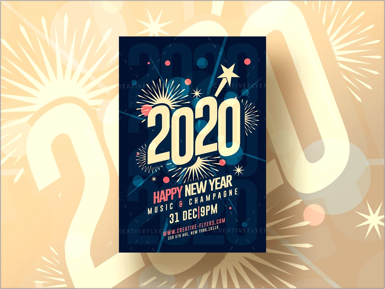 Free New Years Eve 2014 Flyer Template