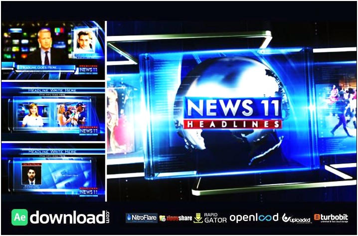 Free News Package After Effects Template
