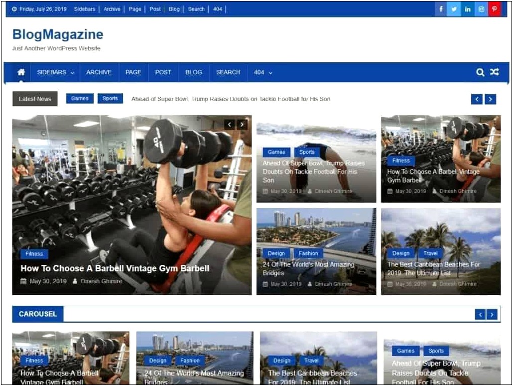 Free News Templates For Wordpress Download