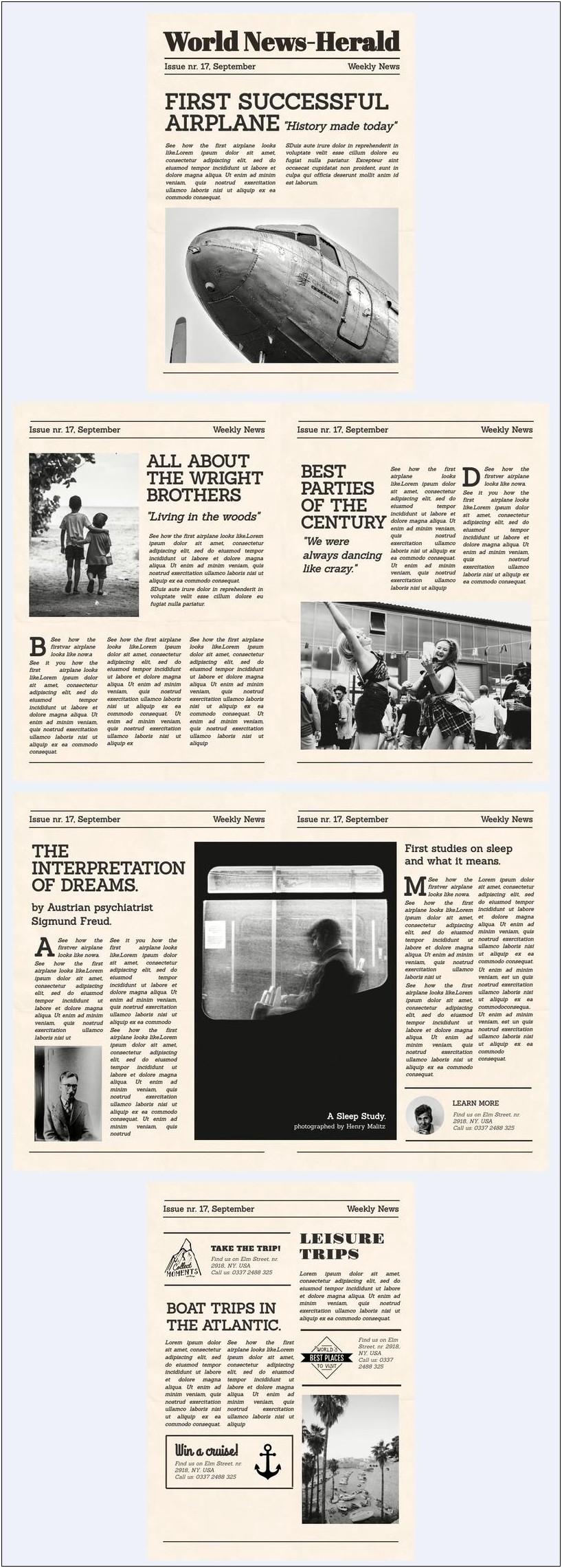 Free Newspaper Article Template For Microsoft Word