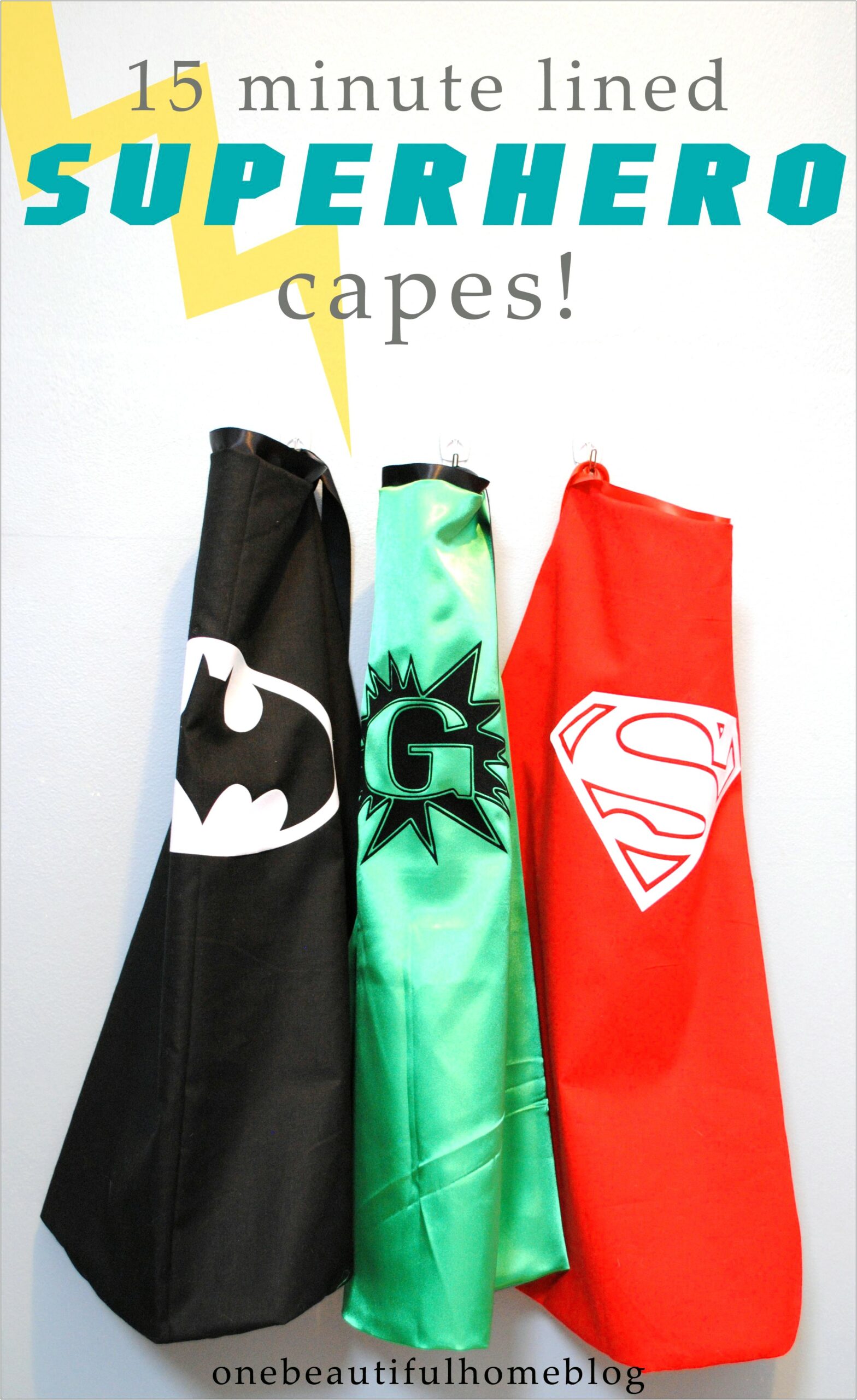 Free No Sew Superhero Cape Template