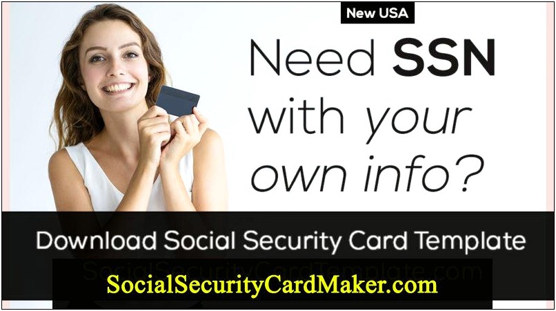 Free Novelty Social Security Card Template Download