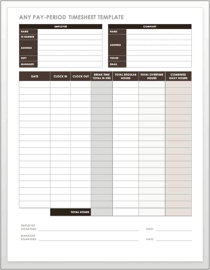 Free Office Hours Template With Lunch Hrs