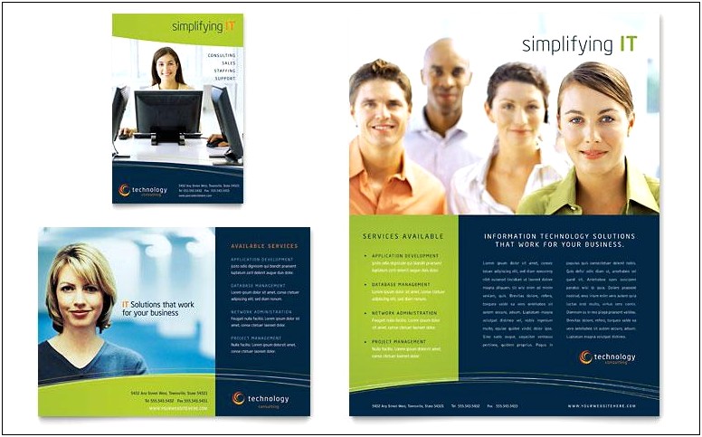 Free One Page Business Brochure Template