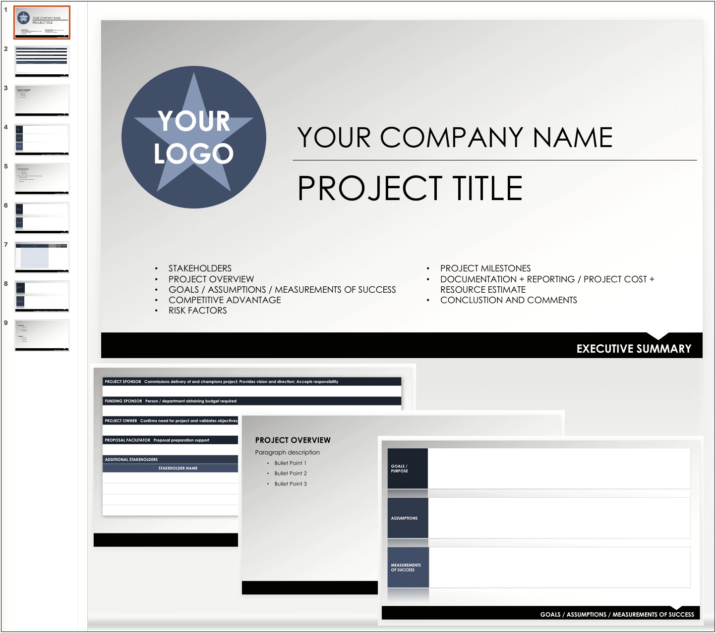 Free One Page Executive Summary Template