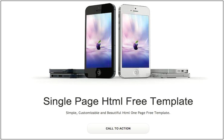 Free One Page Product Html Template