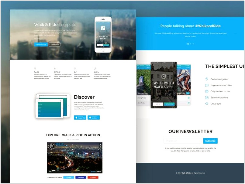 Free One Page Responsive Html Templates