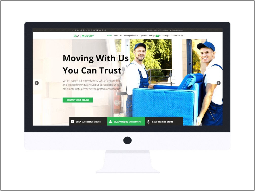 Free One Page Responsive Joomla Template