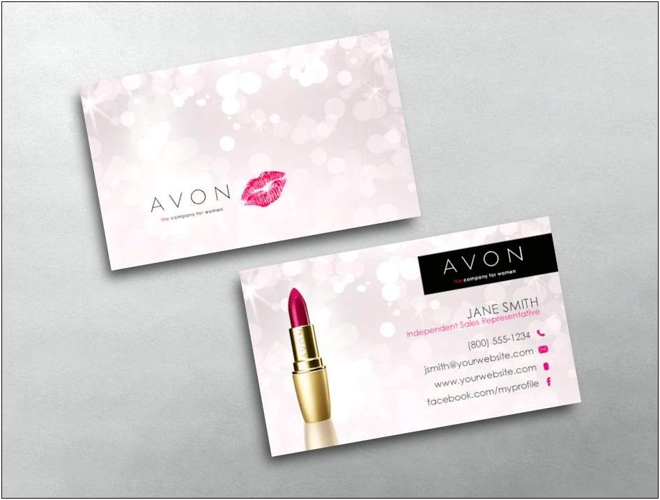 Free Online Avon Business Cards Templates