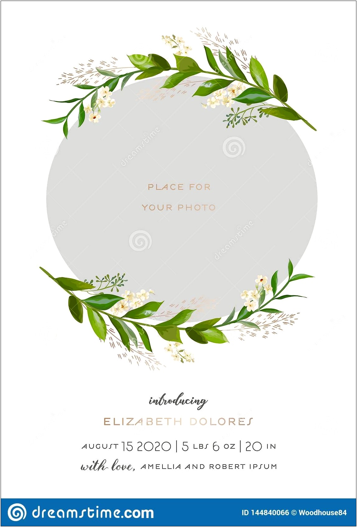 Free Online Cards Template For Baby Borth