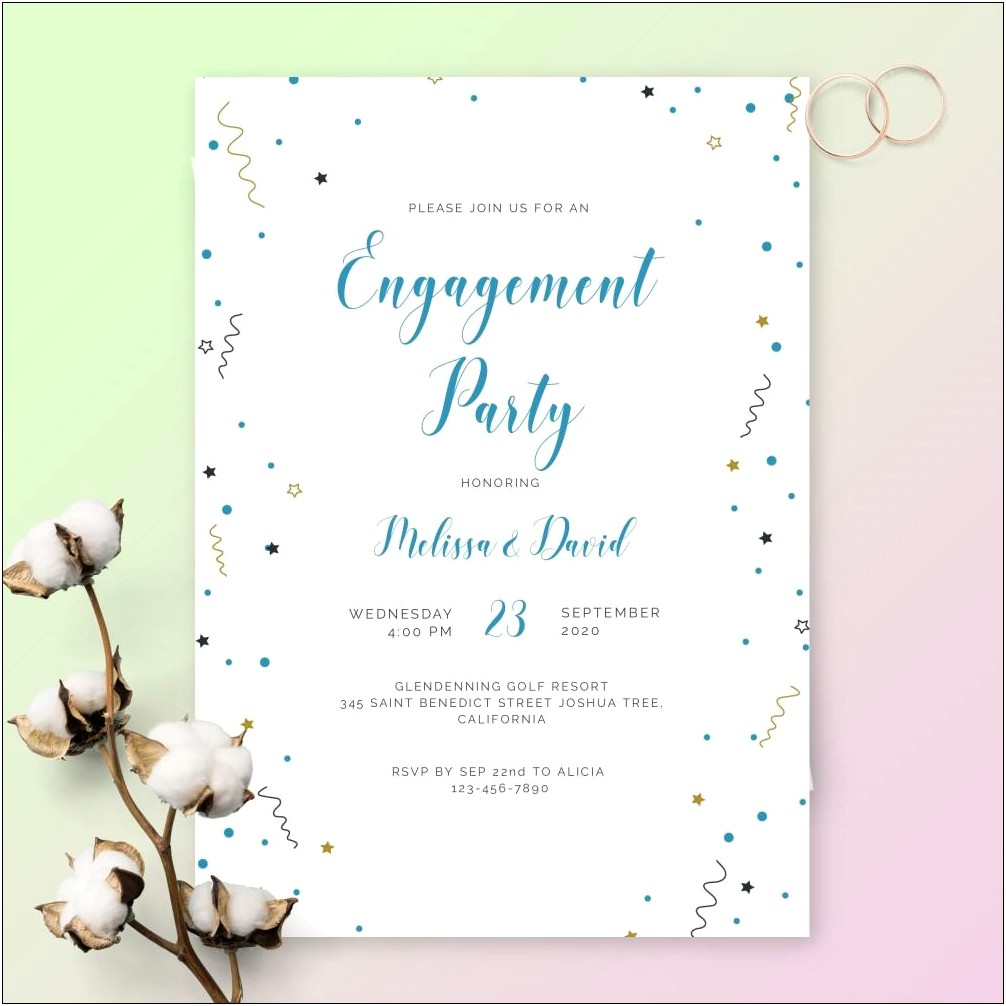 Free Online Engagement Party Invitation Templates