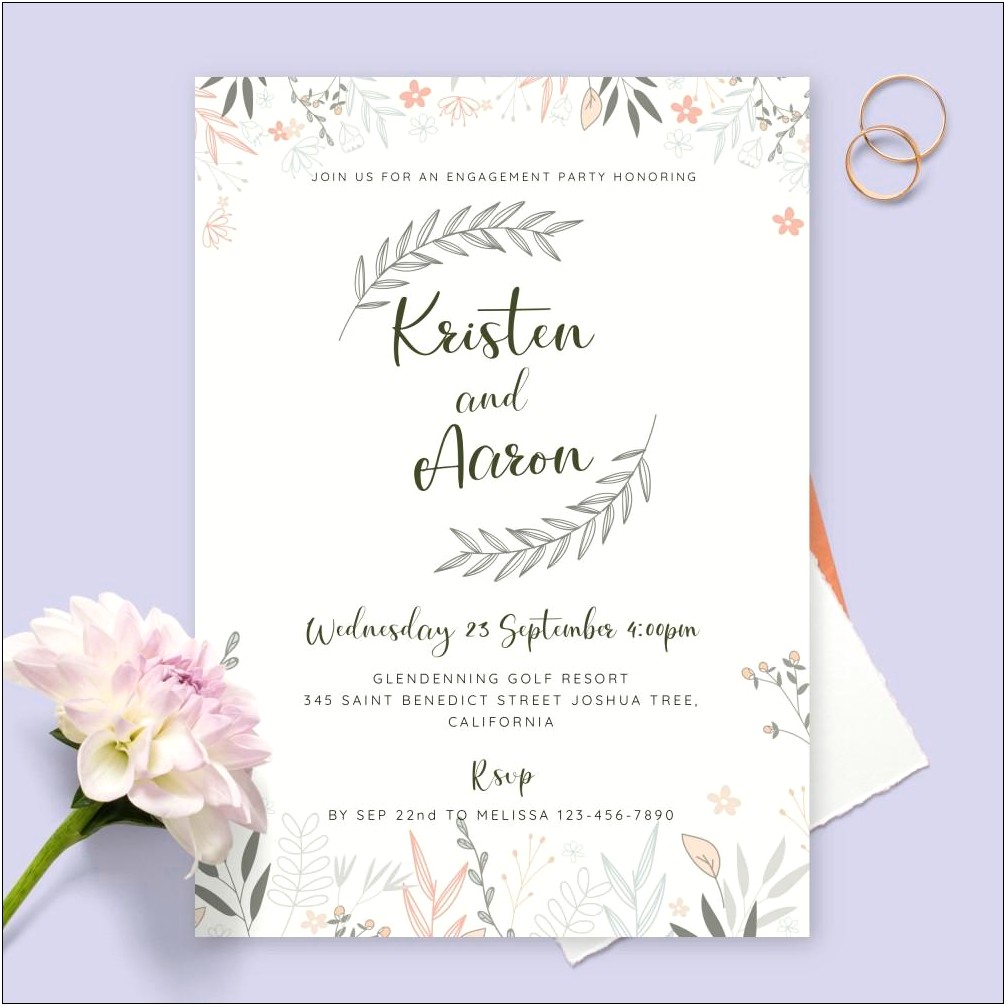 Free Online Engagement Party Invitations Templates