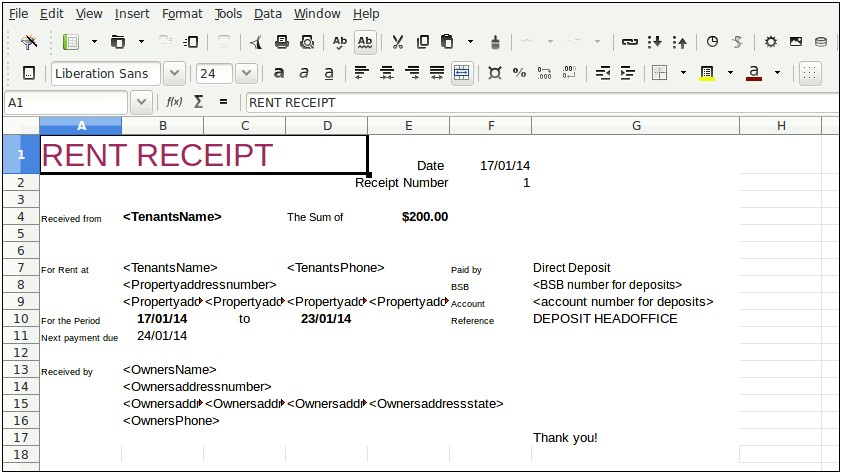 Free Online Expense Report Template Libreoffice