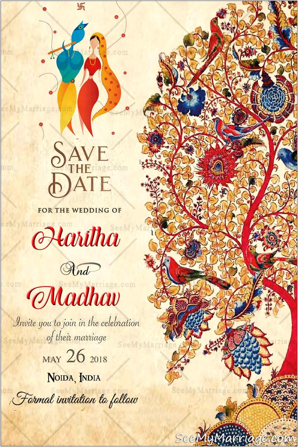 Free Online Indian Wedding Card Templates