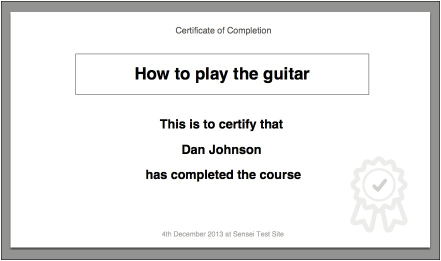 Free Online Printable Certificate Of Completion Templates