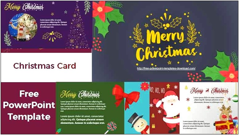 Free Online Printable Christmas Card Templates