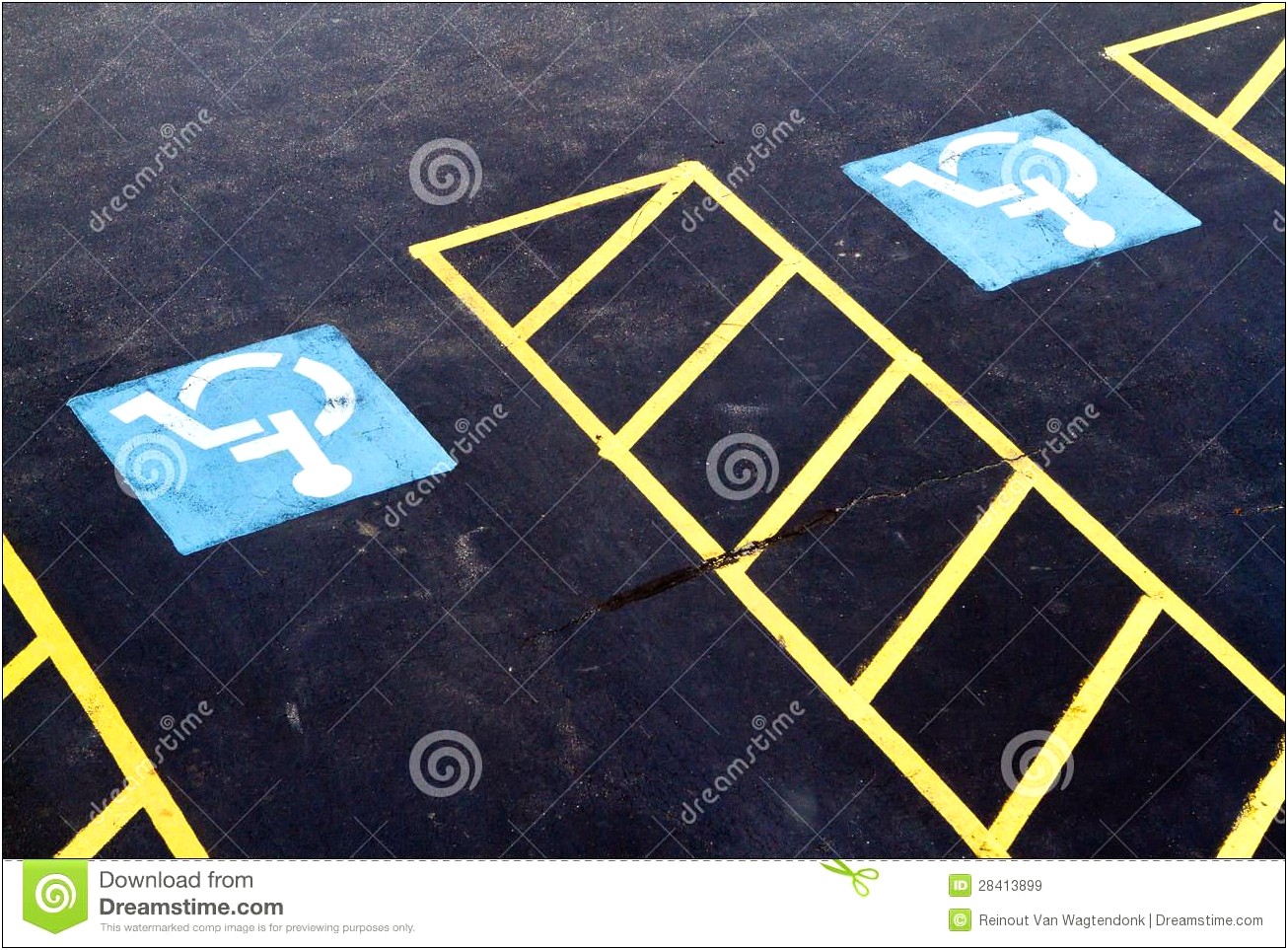 Free Online Printable Handicapped Parking Lot Template