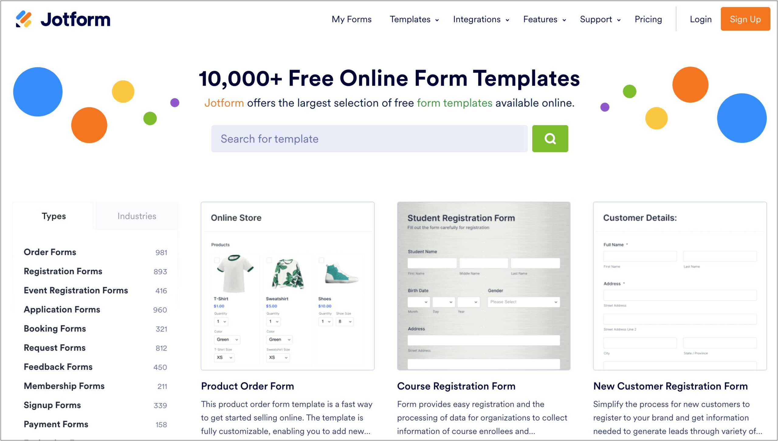 Free Online Product Order Form Template
