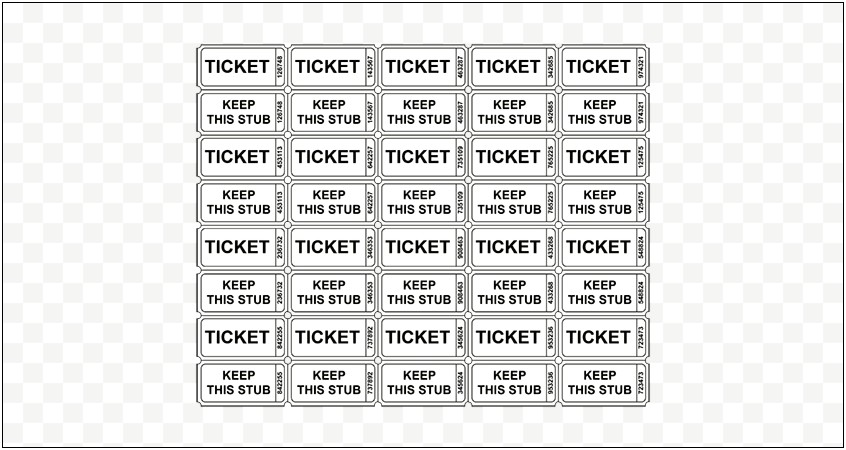Free Online Template For Raffle Tickets