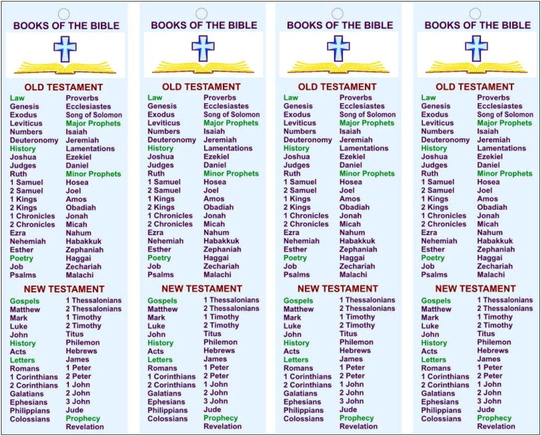 Free Online Templates Christian Scripture Bookmarks