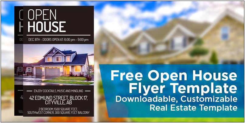 Free Open House Flyer Templates For Loan Officers