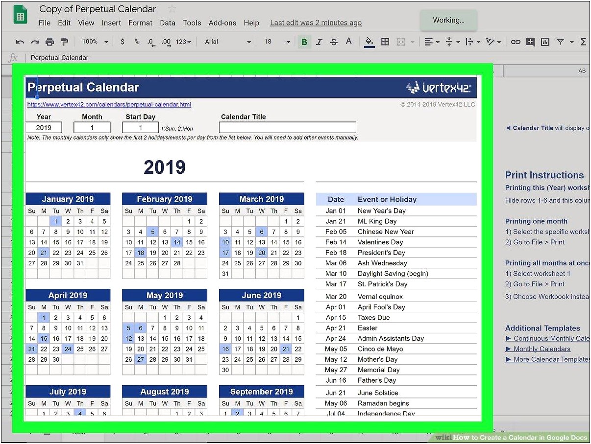 Free Open Office Calendar Templates 2014