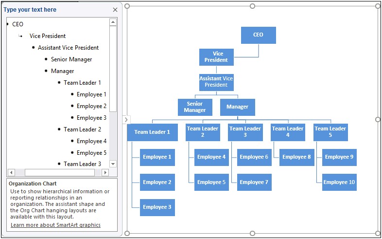 Free Organizational Chart Template Excel Download