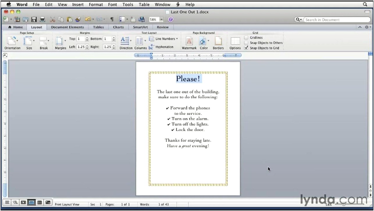 Free Page Border Templates For Microsoft Word