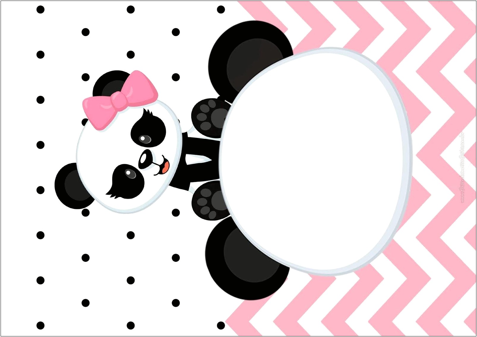 Free Panda Baby Shower Invitation Template