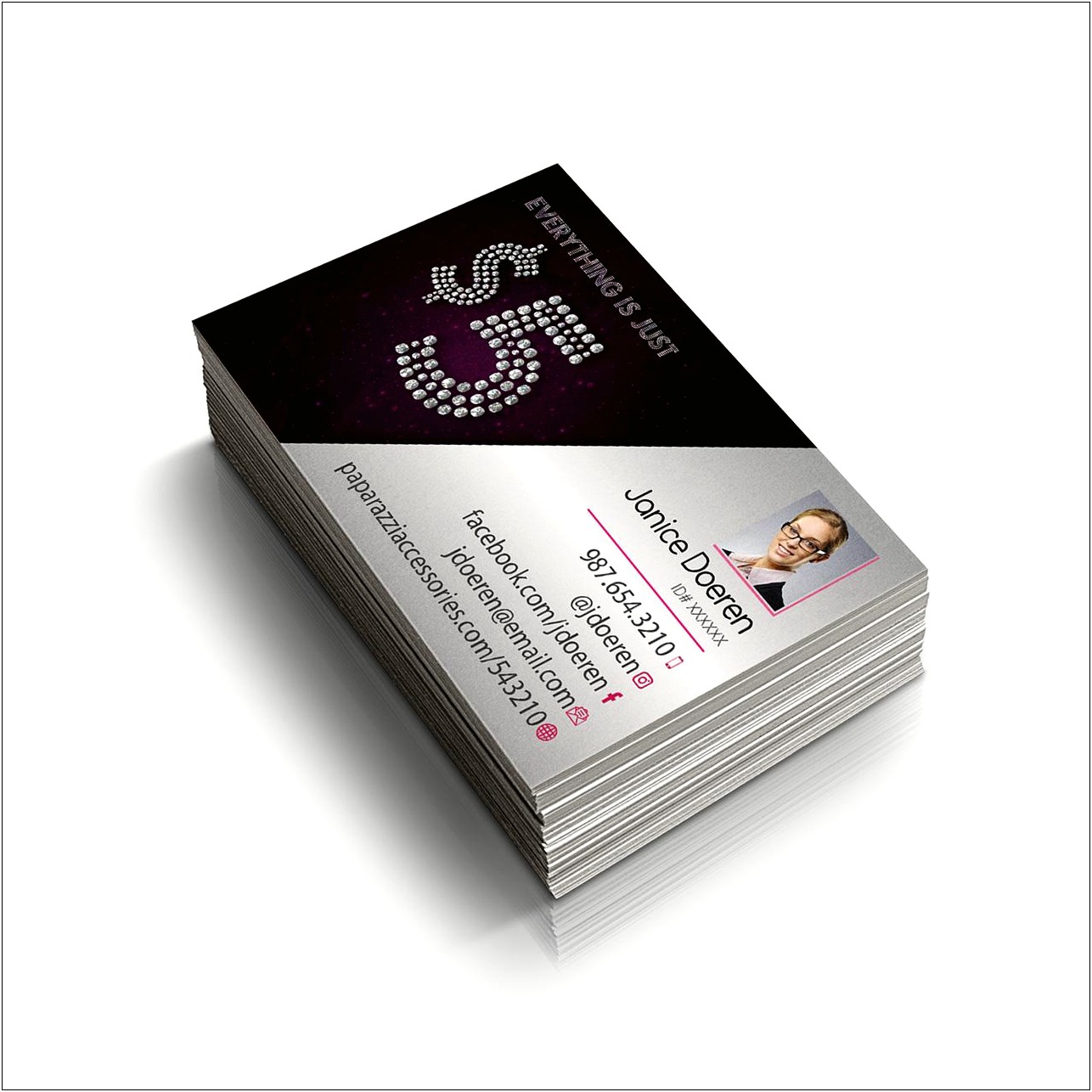 Free Paparazzi Jewelry Business Card Template