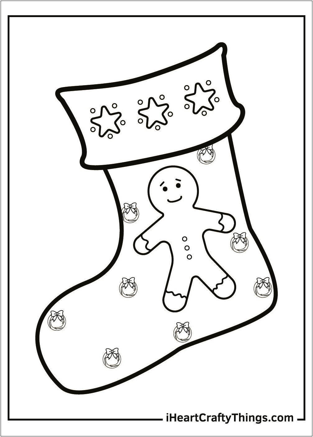 Free Paper Template For Christmas Stocking