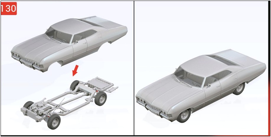 Free Papercraft Templates Supernatural 67 Chevy Impala