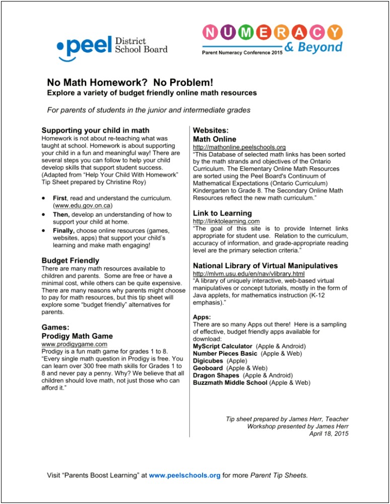 Free Parent Homework Initial Sheet Template