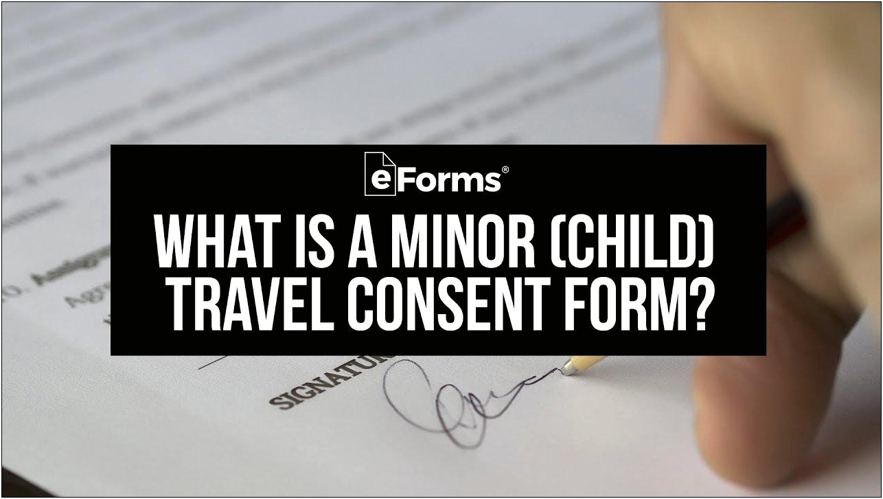 Free Parent Travel Consent Form Template