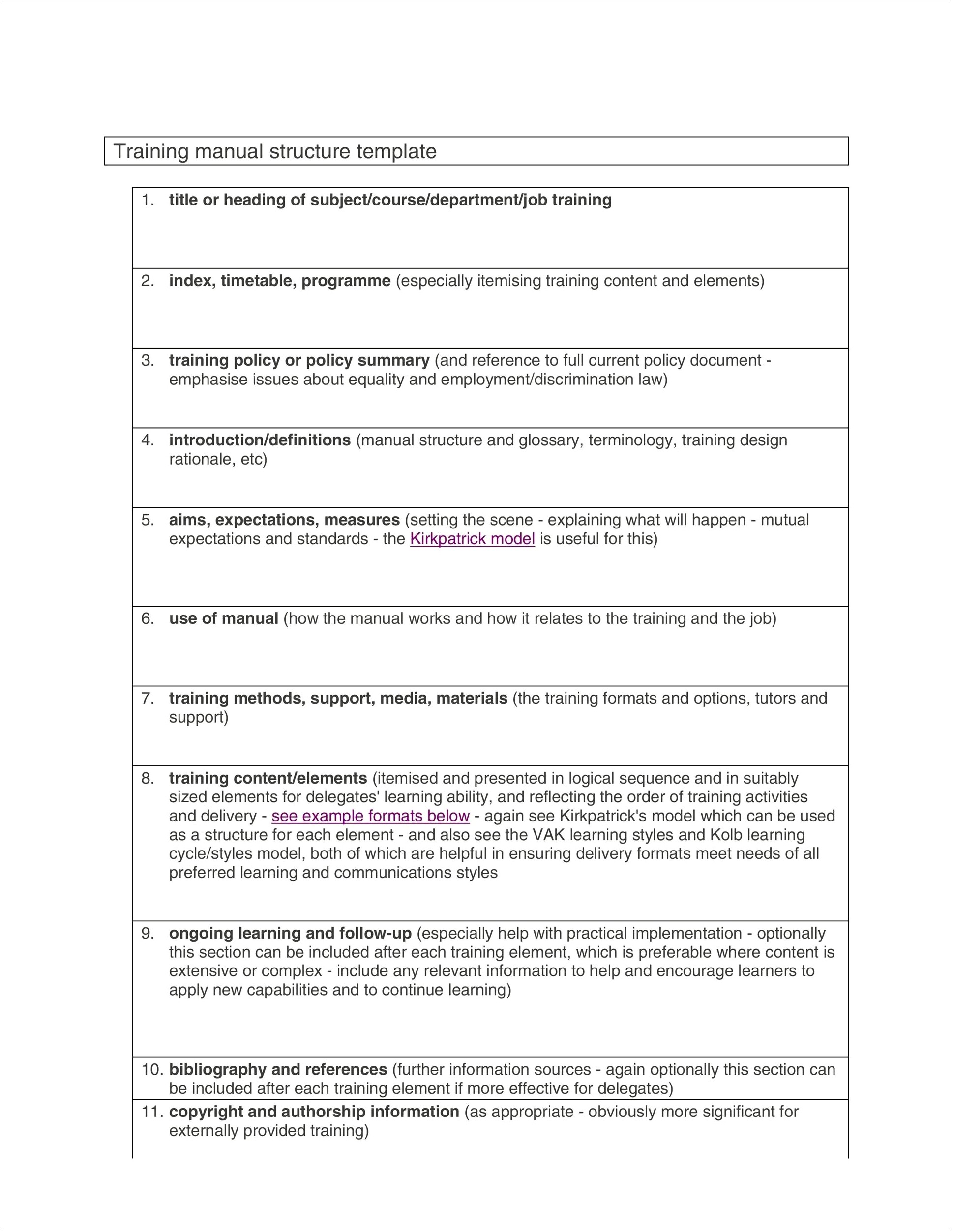 Free Participant's Guide Template Word
