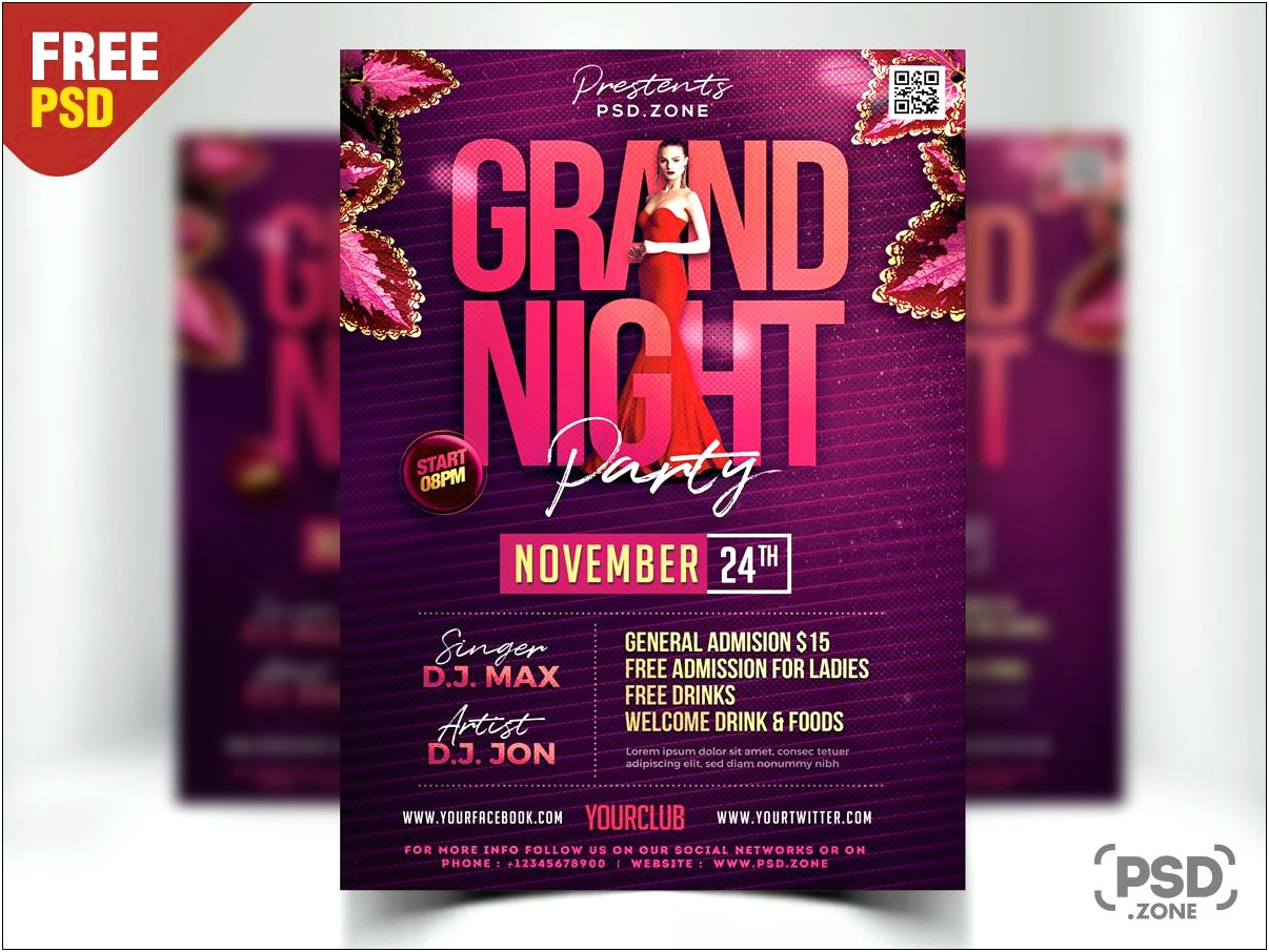 Free Party Flyer Templates For Photoshop