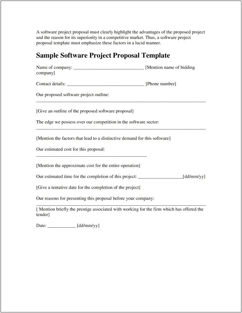 Free Pdf Business Proposal Template Word Doc