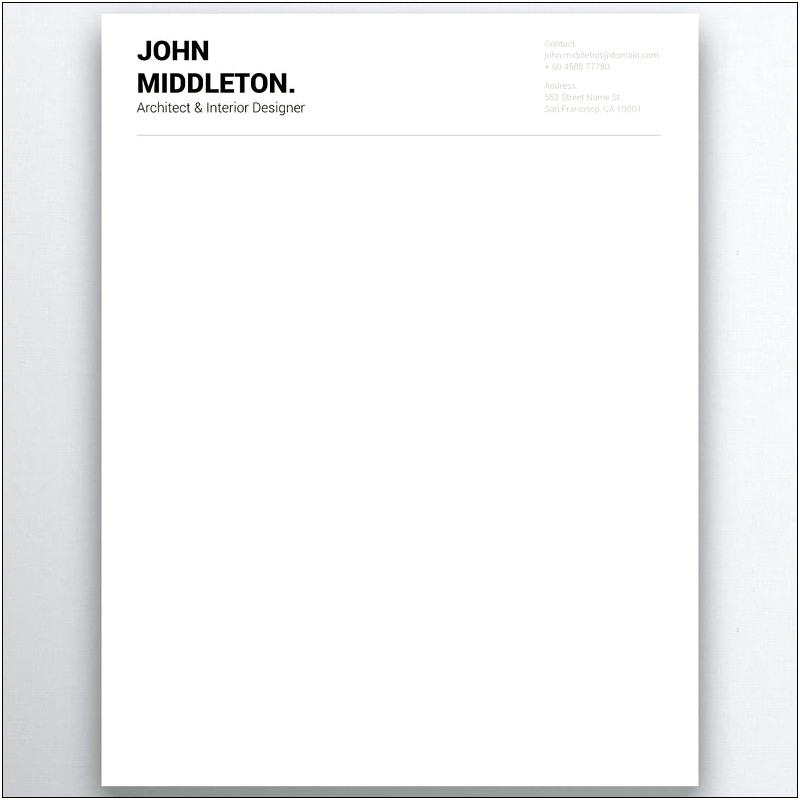 Free Personal Letterhead Templates For Microsoft Word