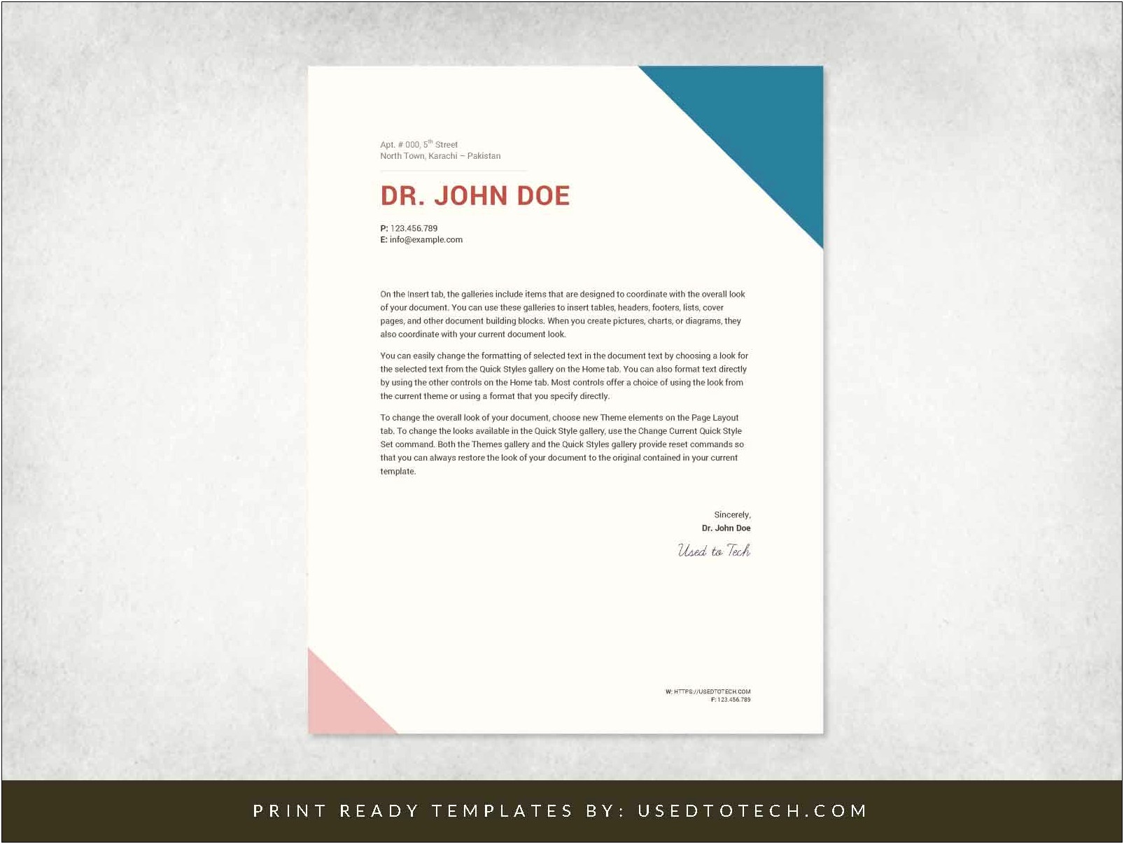 Free Personal Letterhead Templates Word With Logo