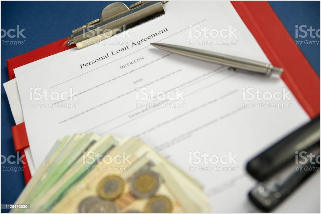 Free Personal Money Loan Contract Template